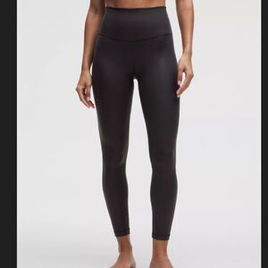 Lululemon Black Shine Align High-Waisted Leggings